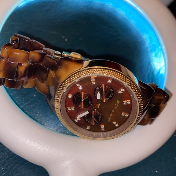 ***VINTAGE*** Michael Kors Tort Ritz Women's Watch ⌚️ № 5038 - Picture 5 of 17